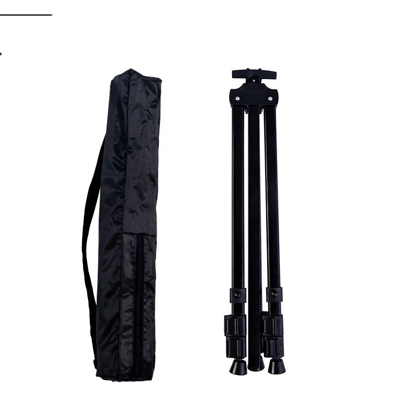 Folding metal easel folded flat with carry bag for transport