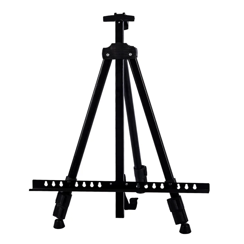 olding metal easel fully extended on white background