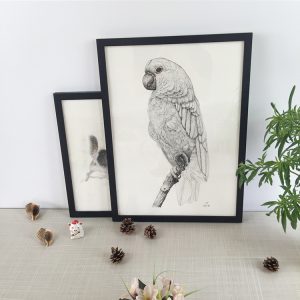 Three sizes of solid wood black picture frame — 7, 10 and 16 inch