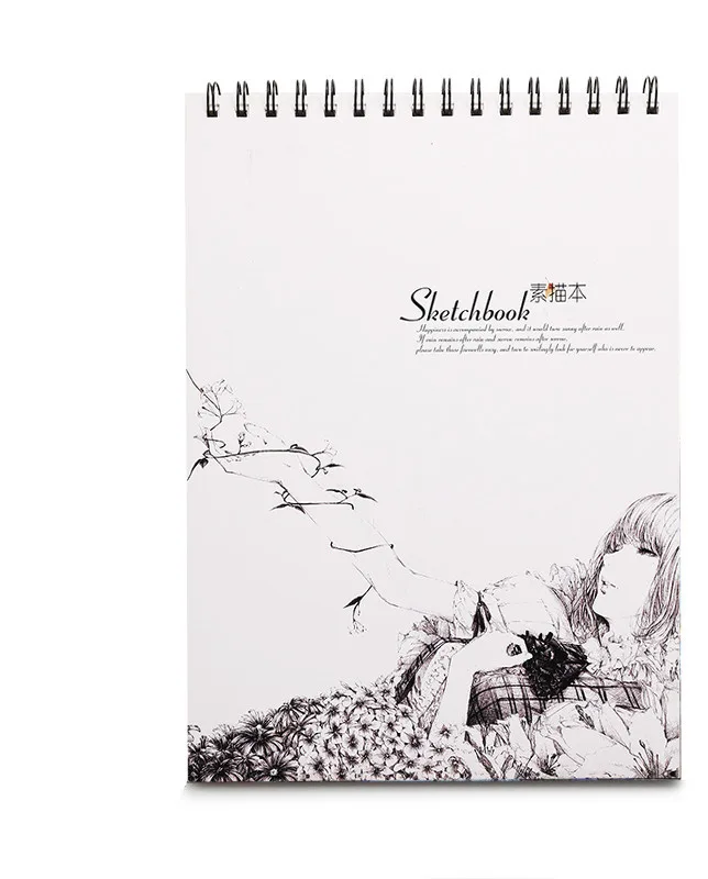 Illustrated sketchbook with sleeping beauty illustration cover