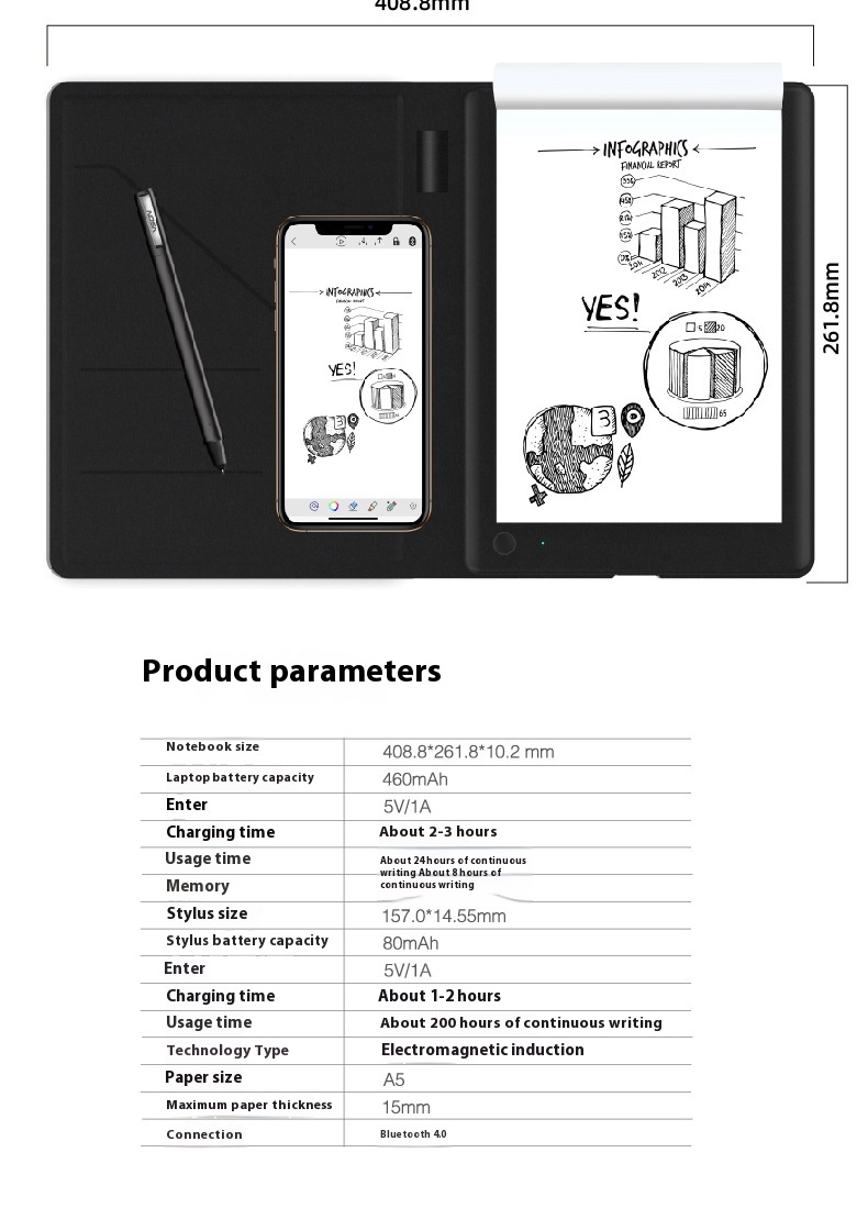 Electronic Writing Board – USB Digital Notepad for Drawing & Notes - Image 7