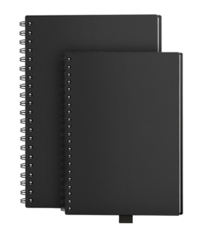 Erasable reusable notebook A5 and B5 sizes side by side