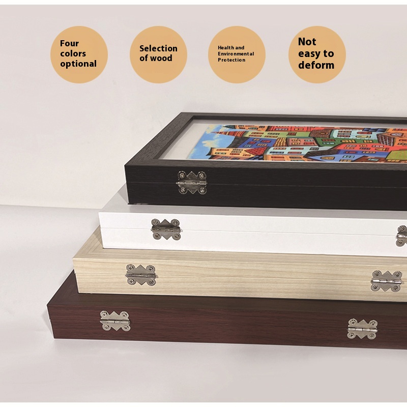 A4 magnetic shadow frame side profile showing shadow-box depth